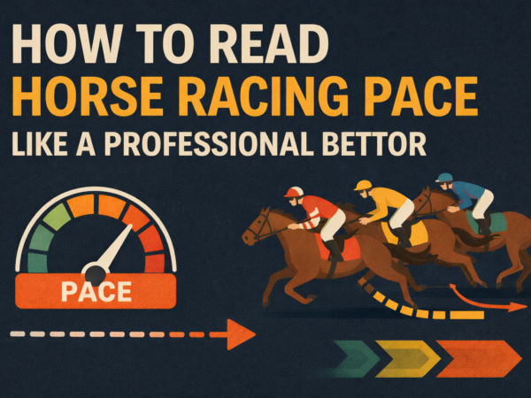 How to read horse racing pace with jockeys and pace speedometer graphic